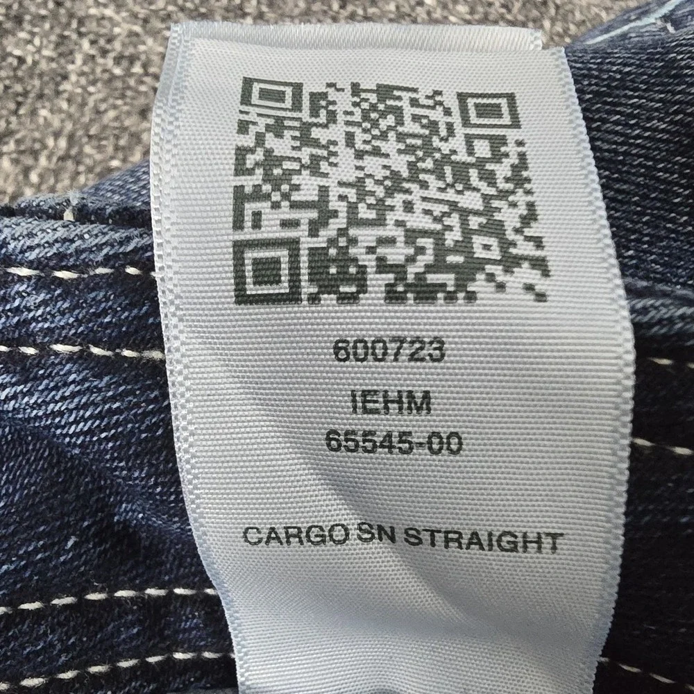 New True Religion Denim Cargo SN Straight Jeans Medium Blue Wash 28 600723